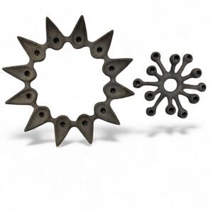 DANSK DESIGN Denmark Cast Iron Tiny Taper Candle Holder Vintage MCM Victorian